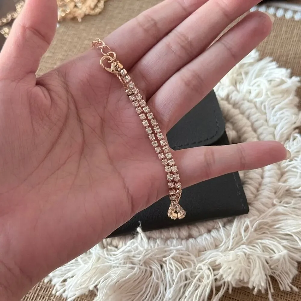 Gold Crystal Bracelet